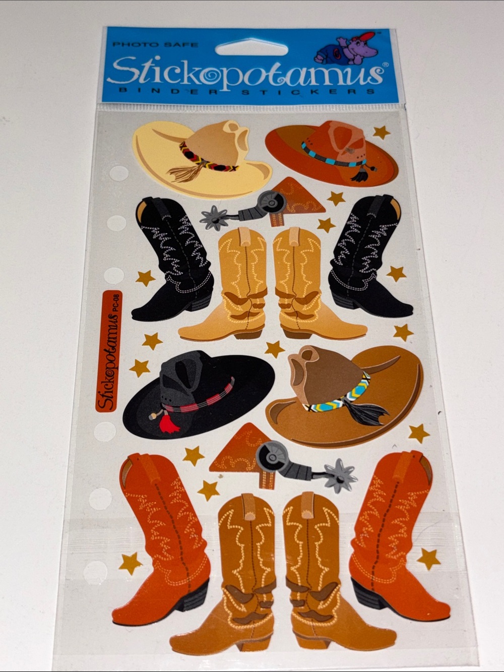 Stickopotamus Stickers Cowboy Hats and Boots Style # SPPC08 Western Stickers AZ